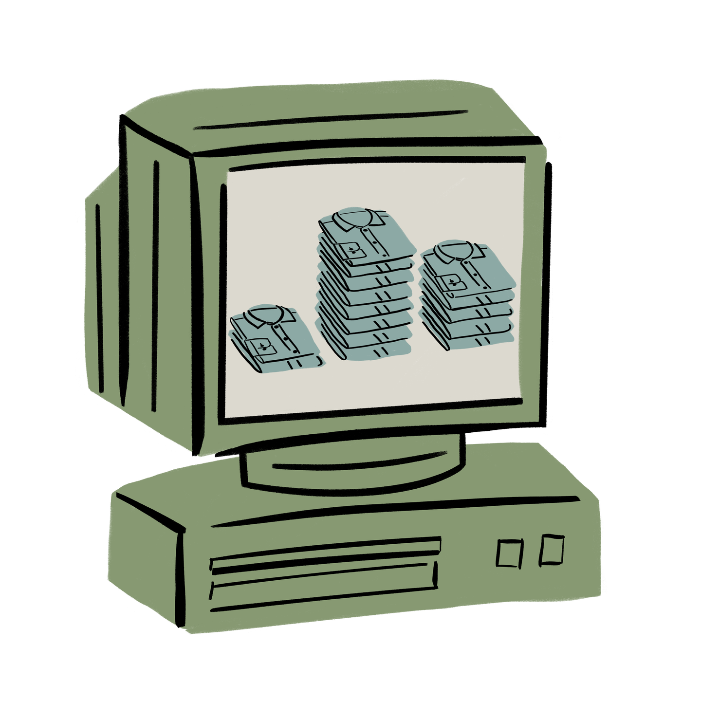 Illustration of the internet