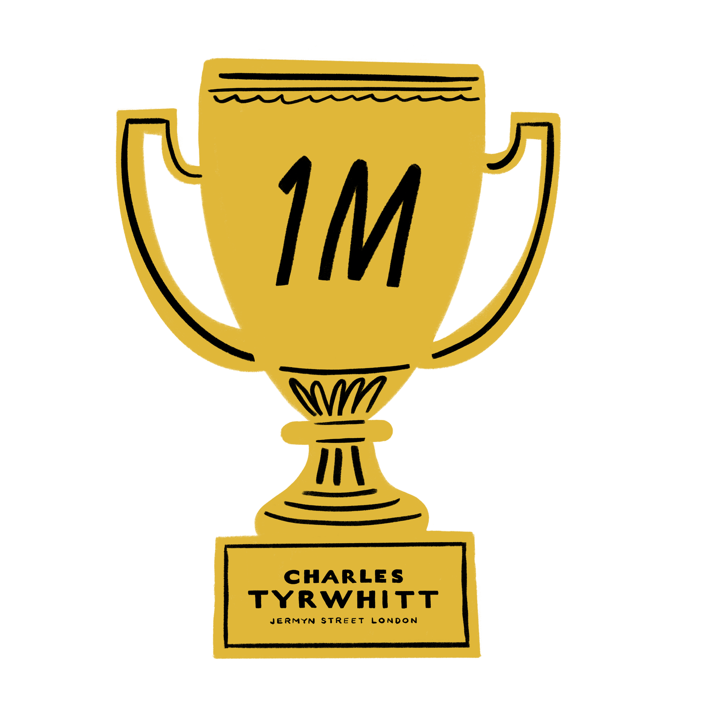 Illustration of &pound;1M trophy