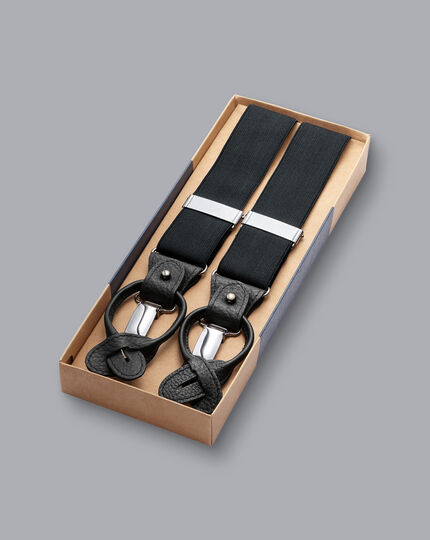 Combination Suspenders - Black