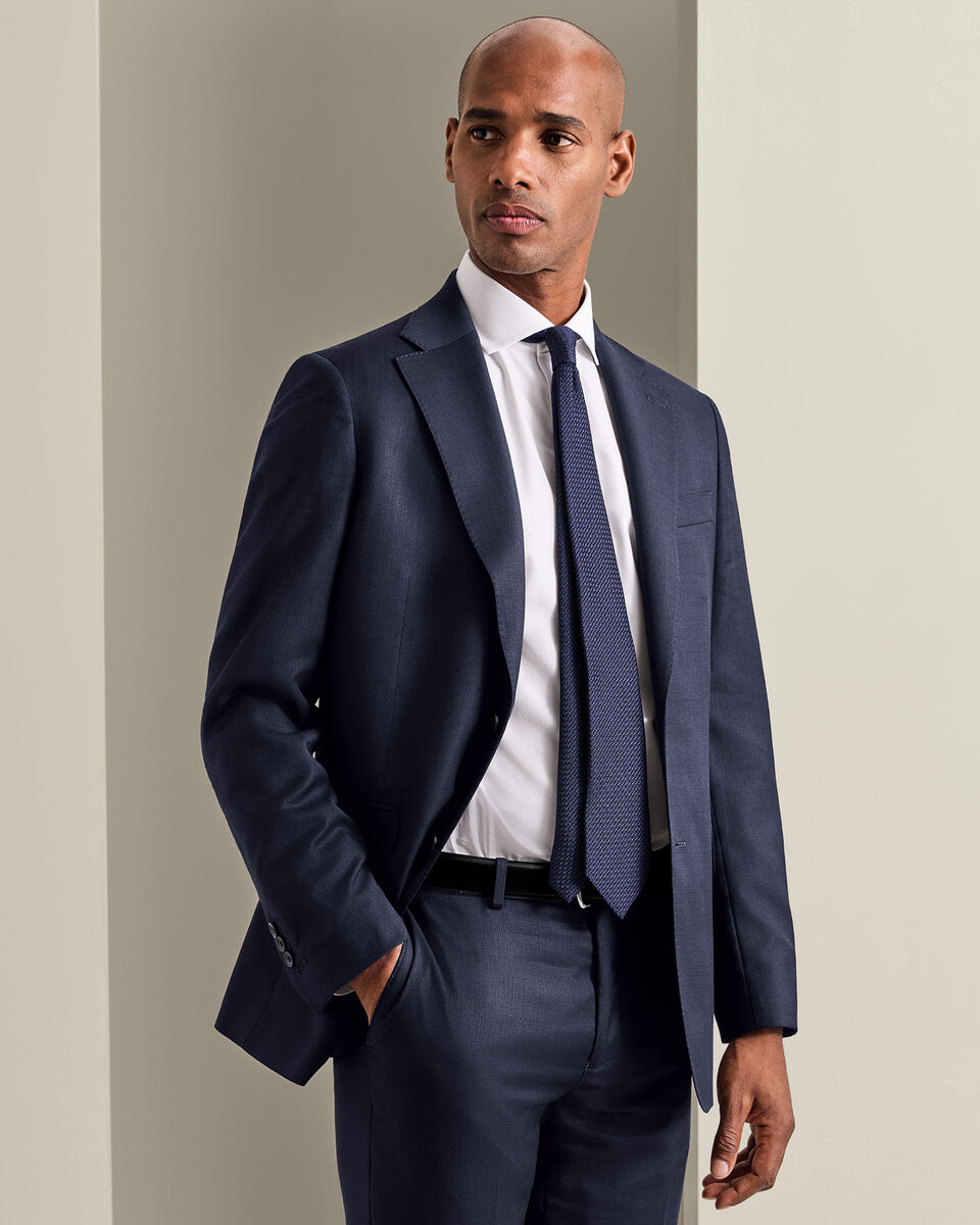 Giacca Da Completo Di Lusso Italiana - Blu Scuro