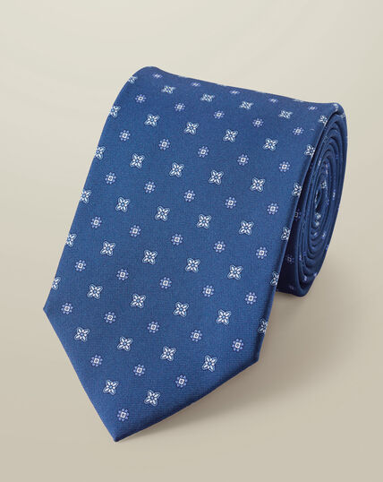 Cravate En Soie Pour Homme - Marron à Motifs Géométriques - Marque LUA HA DONG - Neuf Avec étiquettes