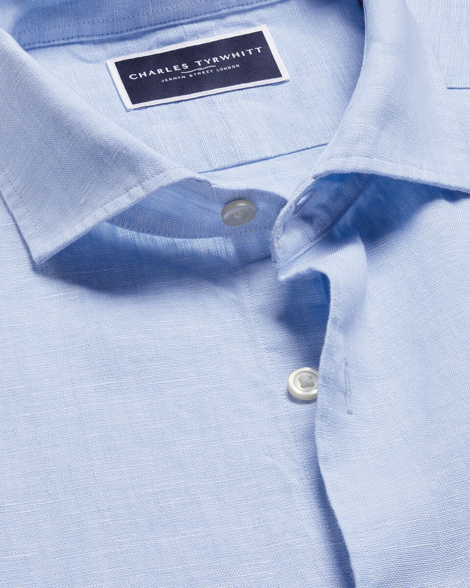 Chemise en pur lin &ndash; Bleu ciel