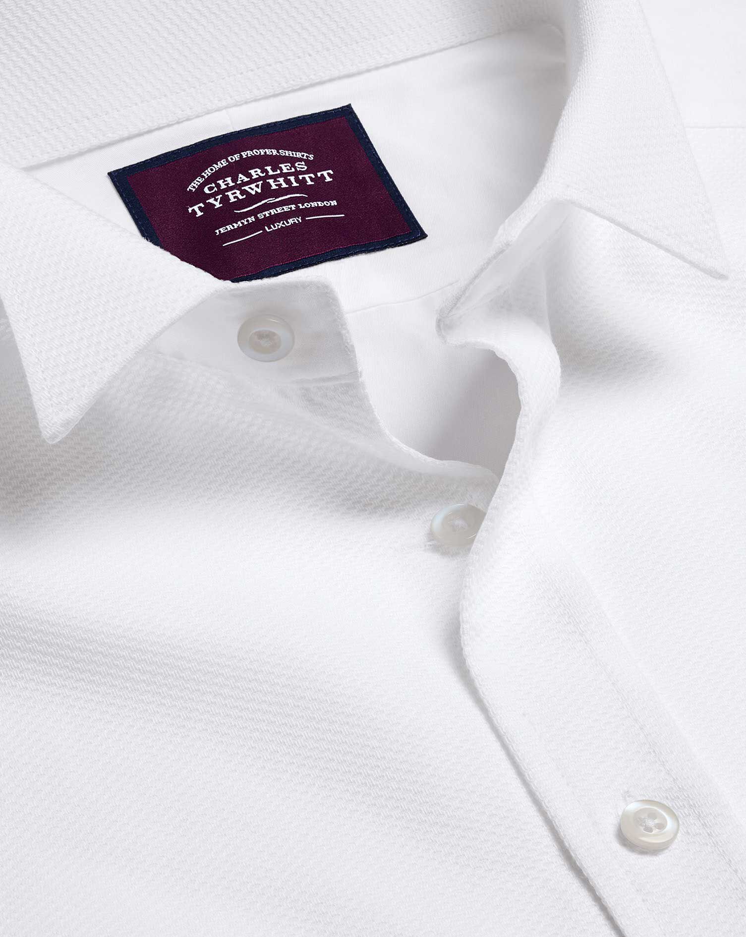 Charles Tyrwhitt Charles Tyrwhitt  White LuxuryCotton Shirt Collar Size 16” 34”Neck Slim Fit Used 