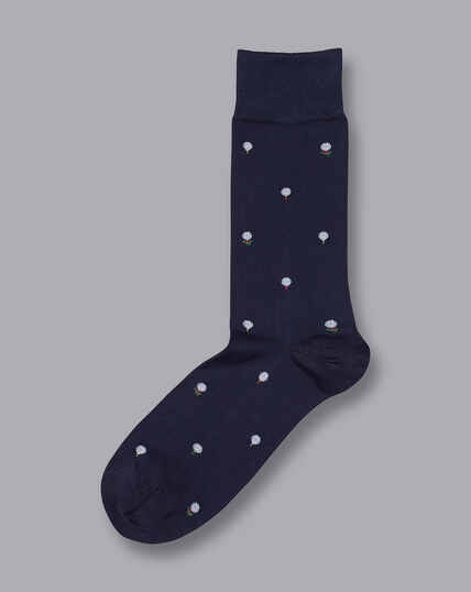 Socken mit Golfball-Motiv - Marineblau