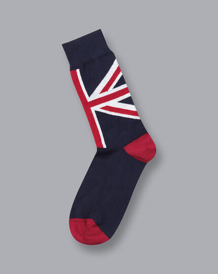 Socken mit Union-Jack-Design - Französisches Blau