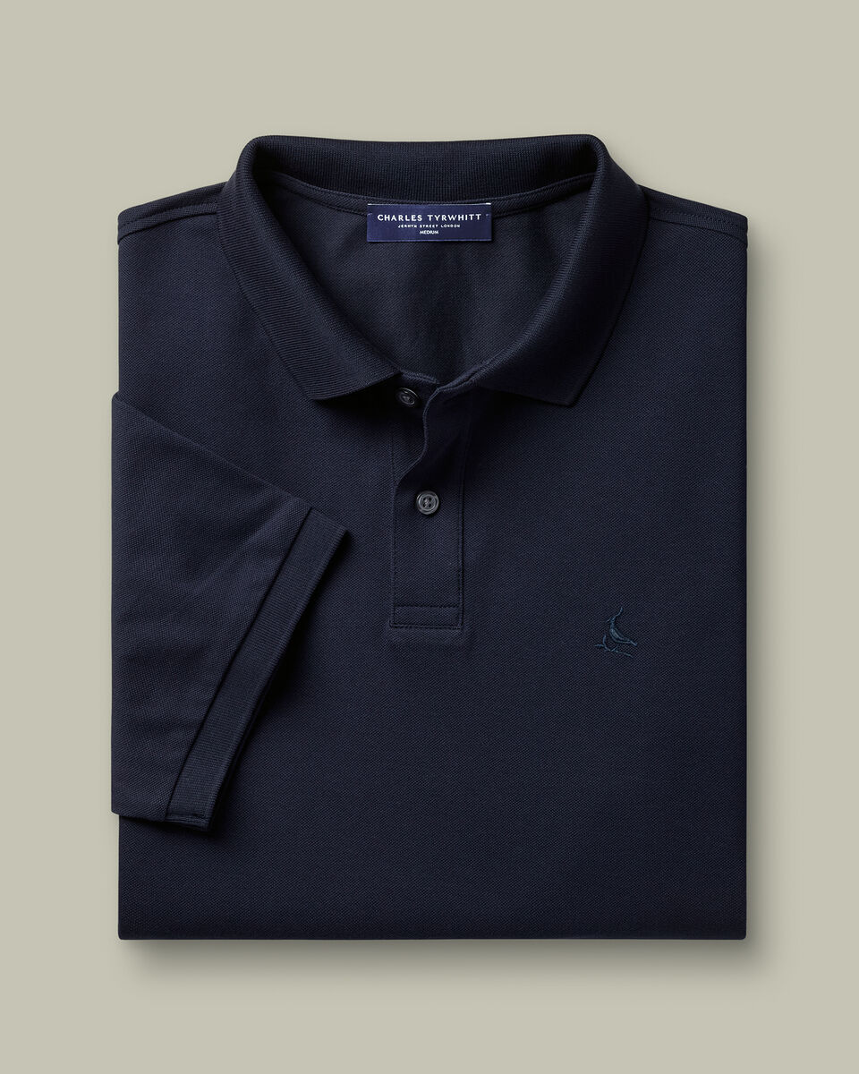 Polo en piqu&eacute; &ndash; Bleu marine