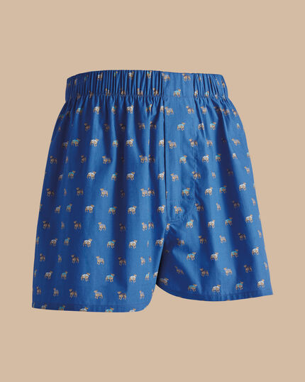 Babyhug Poplin Woven Boat & Sloth Print Boxers Pack of 3 - Multicolour