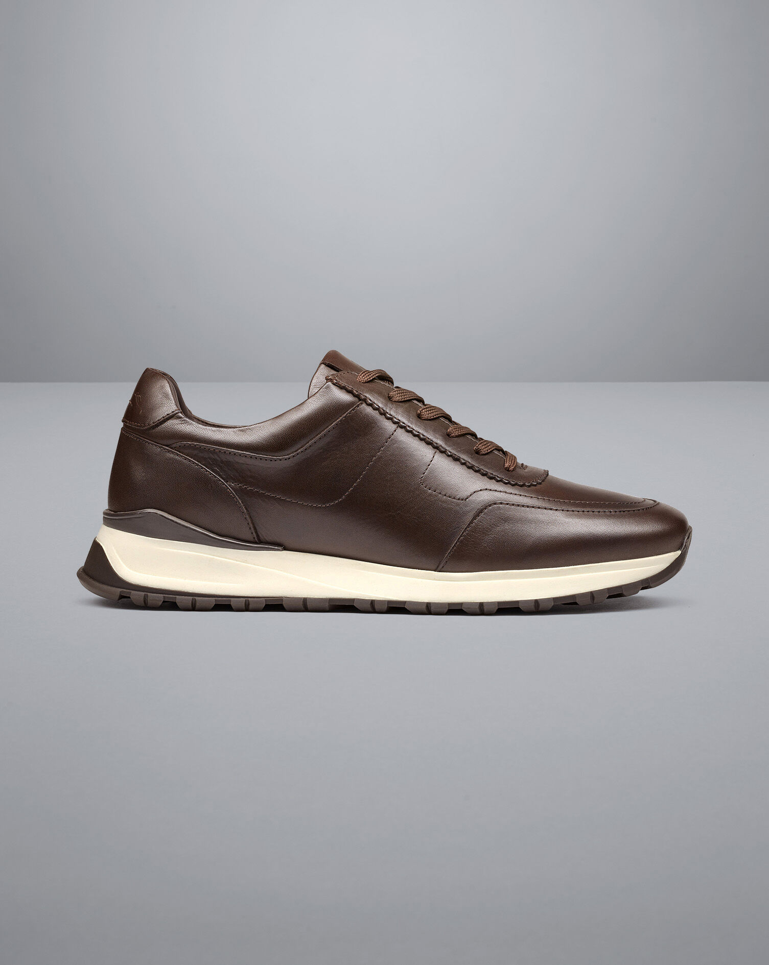 Leather Trainers - Chocolate Brown 