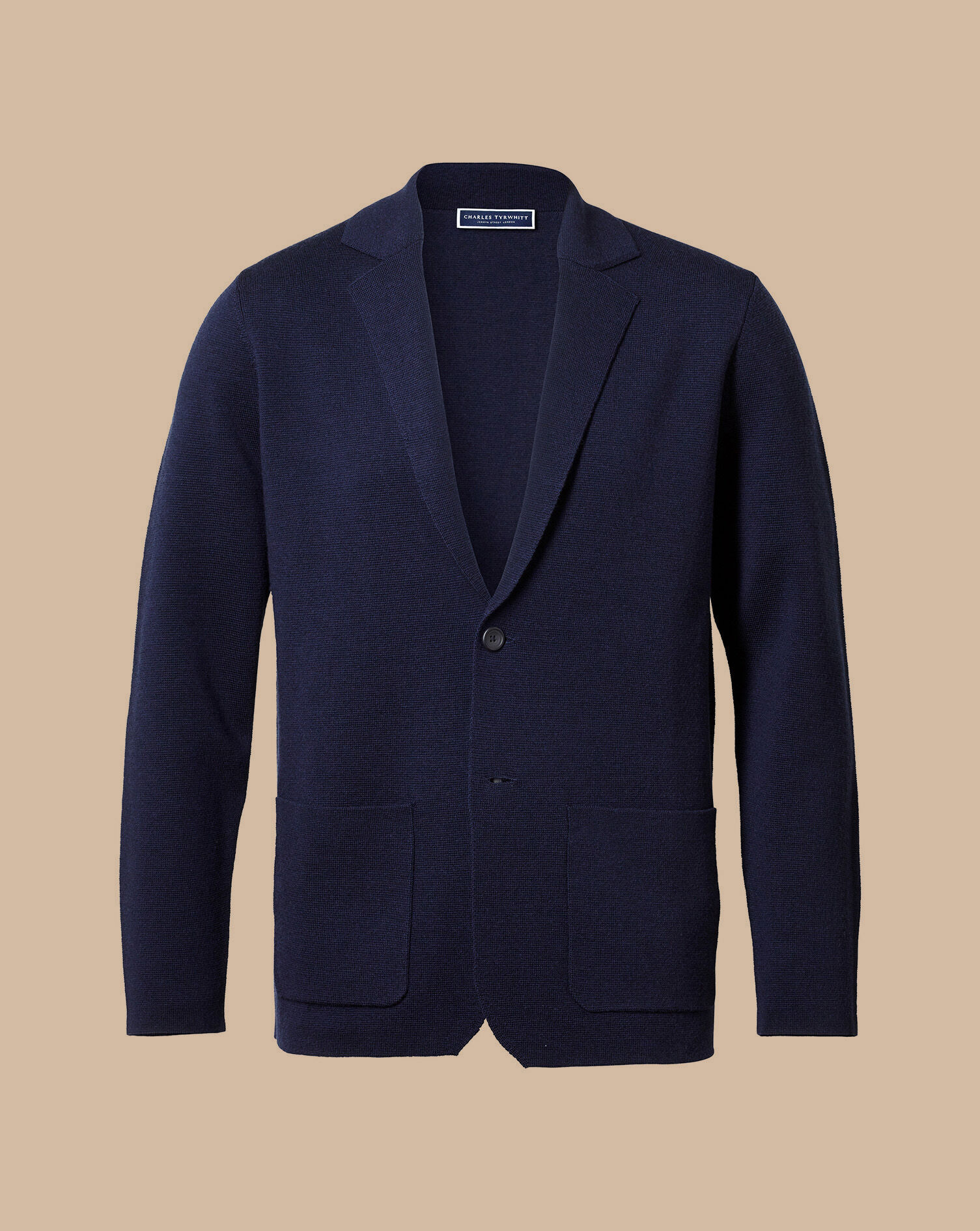 Merino Blazer - Navy | Charles Tyrwhitt