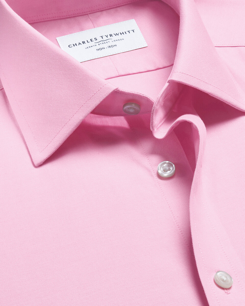 Non-Iron Twill Shirt - Pink