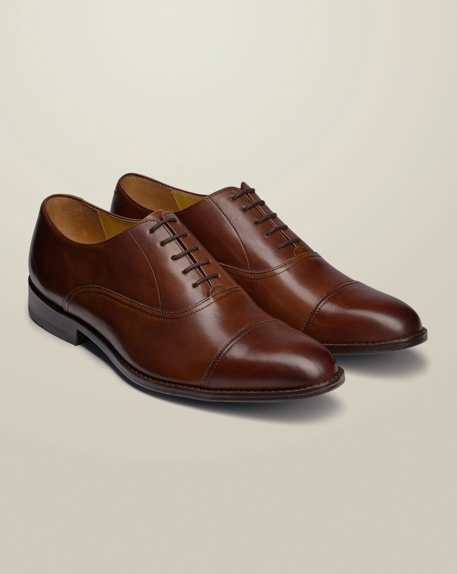 Oxford-Schuhe aus Leder - Schokoladenbraun | Charles Tyrwhitt CH