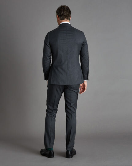 Italian Luxury Suit - Charcoal Grey
