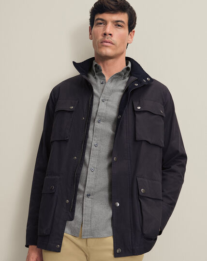 Chaqueta Encerada - Marino