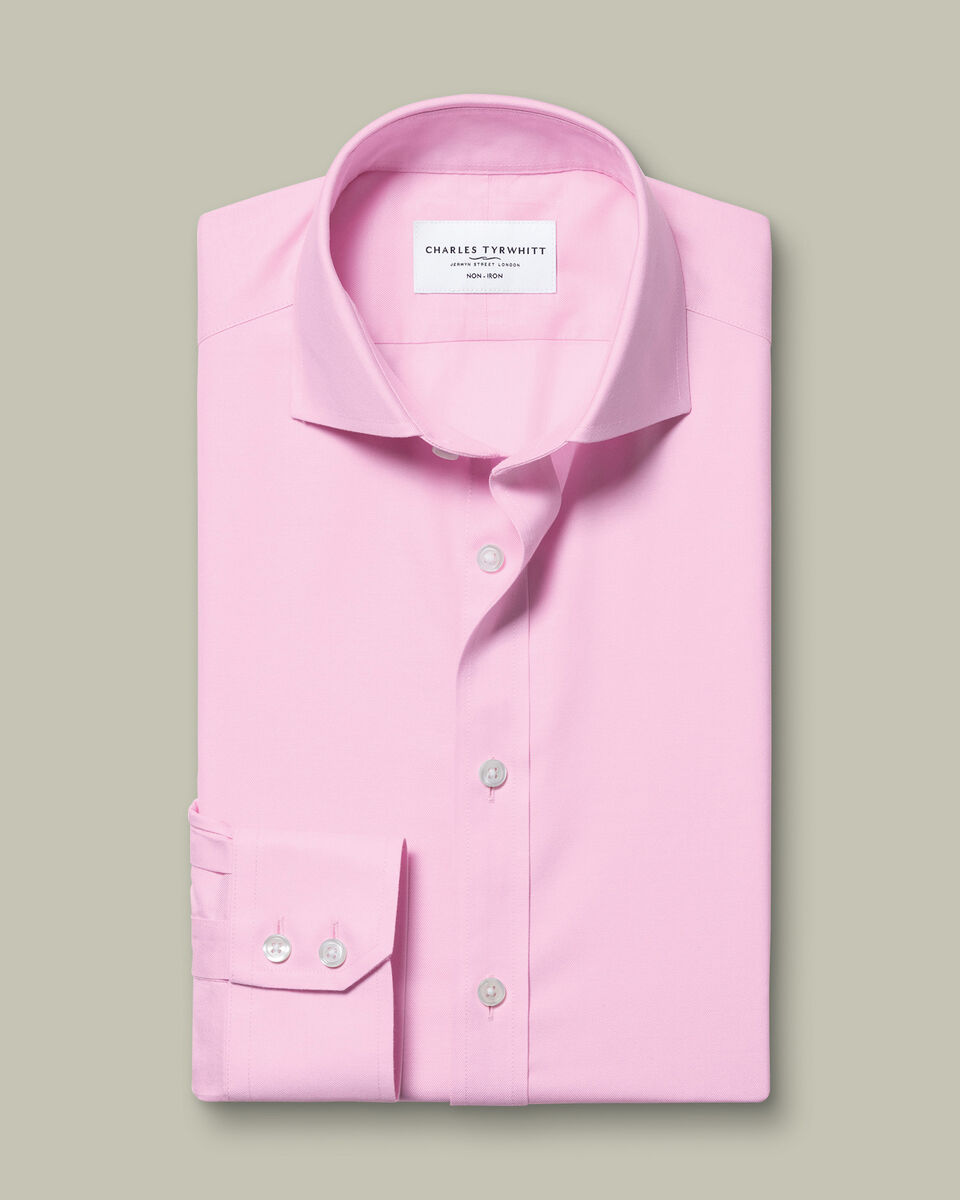 Non-Iron Twill Shirt - Pink