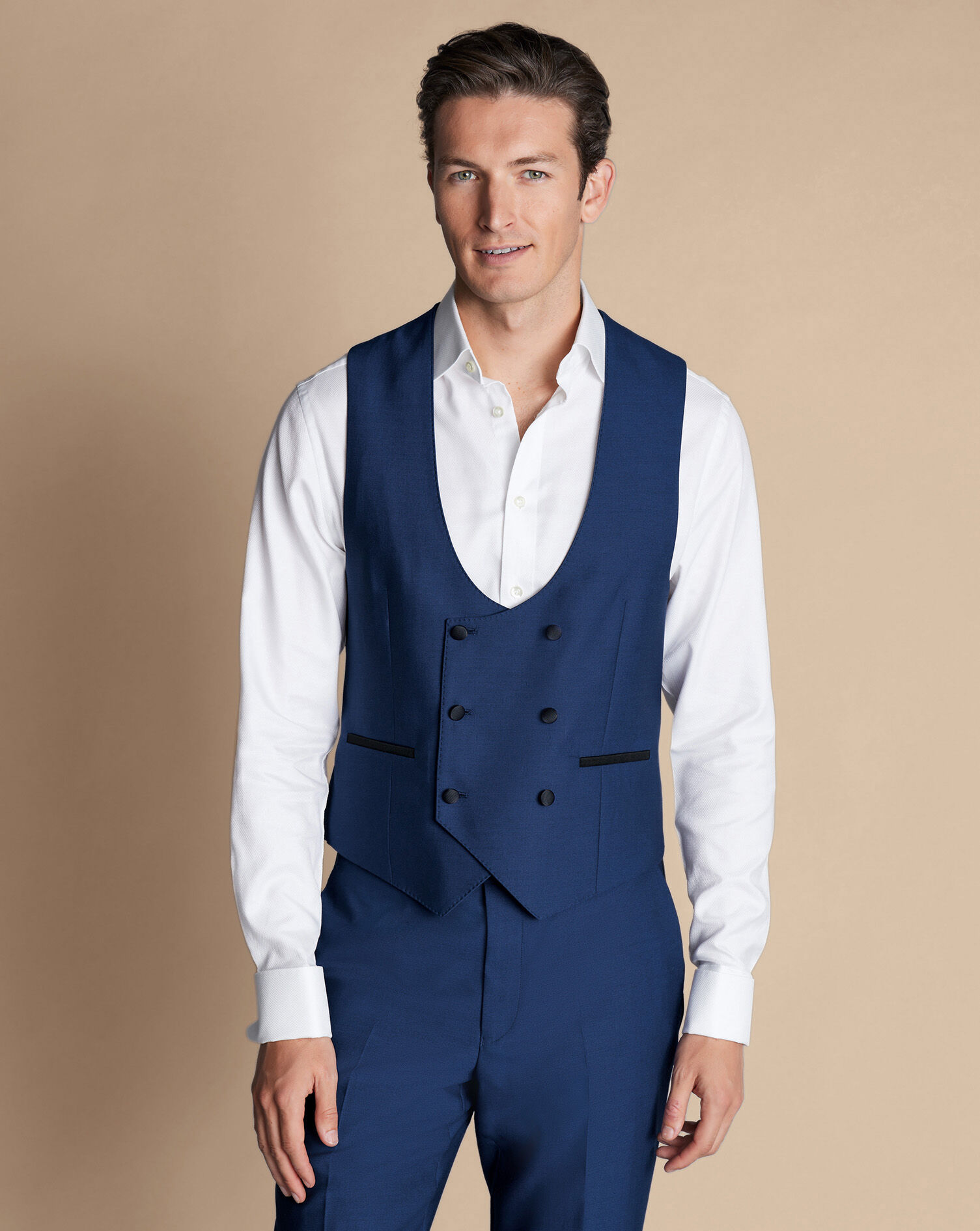 Dinner Suit Vest Royal Blue Charles Tyrwhitt