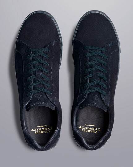Suede Trainers - Navy