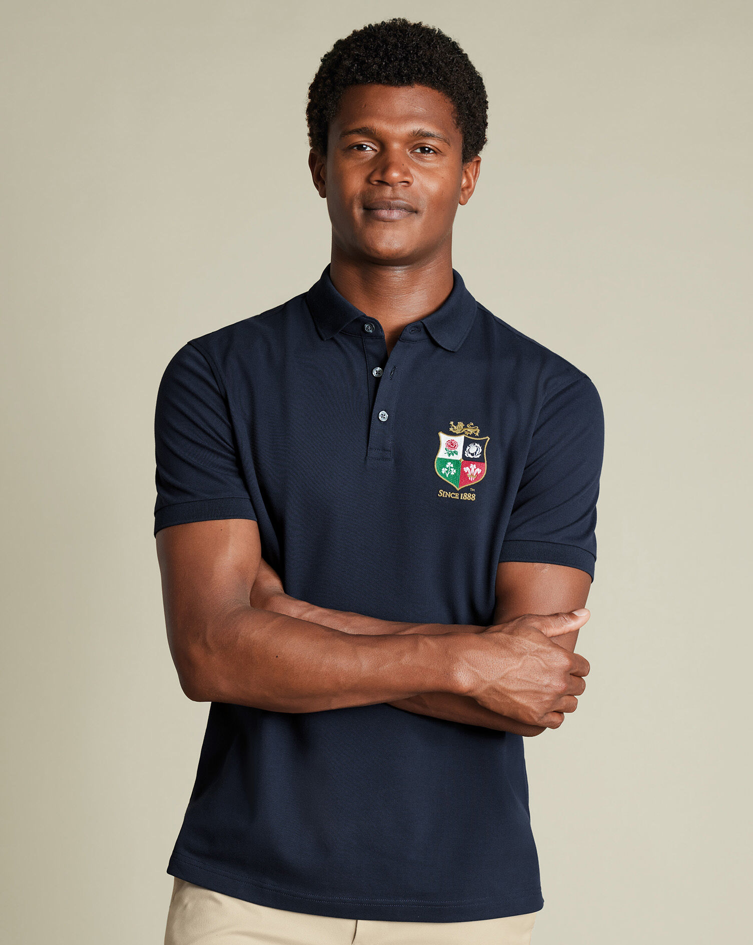 The Lions Pique Polo - Navy | Charles Tyrwhitt US