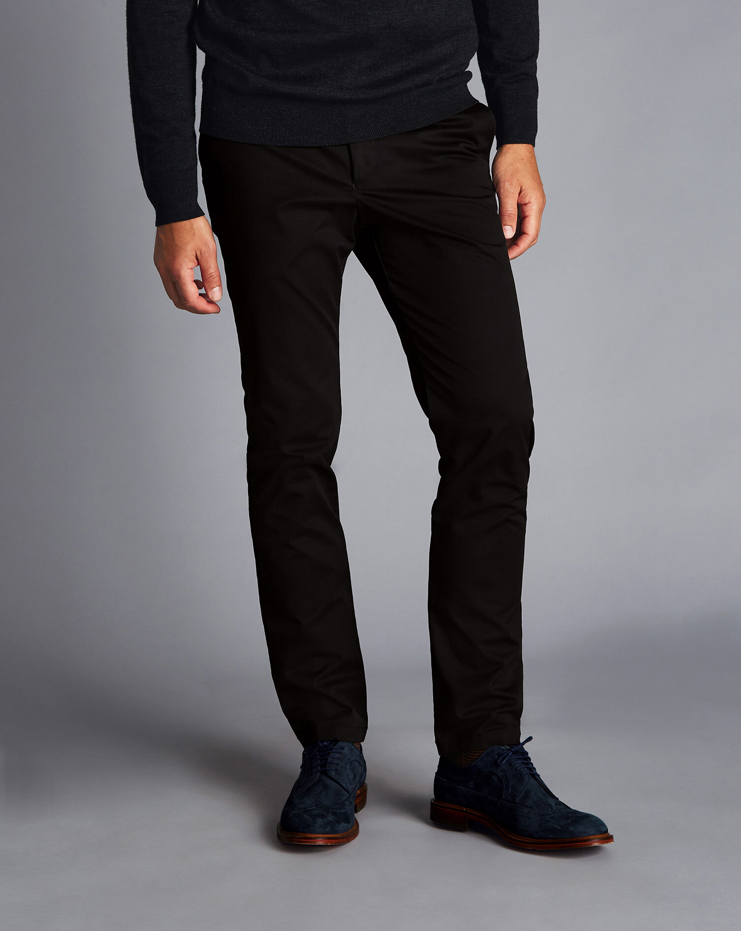 Everyday Chinos - Black | Charles Tyrwhitt