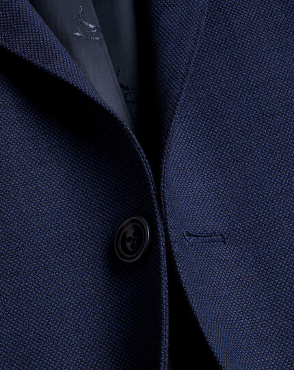 Birdseye Ultimate Performance Suit Jacket - Indigo Blue