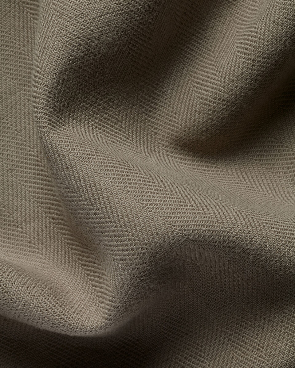 Herringbone Overshirt - Taupe