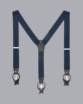 Combination Suspenders - Navy
