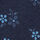 open page with product: Chemise à motif petites fleurs et col boutonné sans repassage - Bleu marine