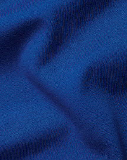 Combed Cotton Polo - Royal Blue