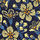 open page with product: Cravate florale - Bleu encre