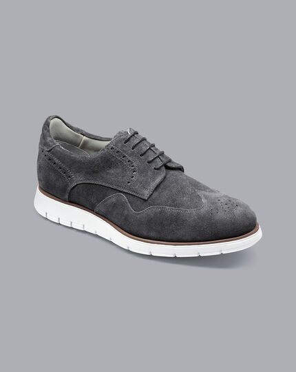 Suede Hybrid Sneaker - Grey