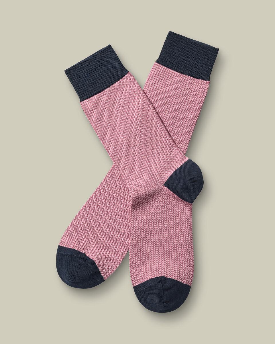 Puppytooth Socks - Pink