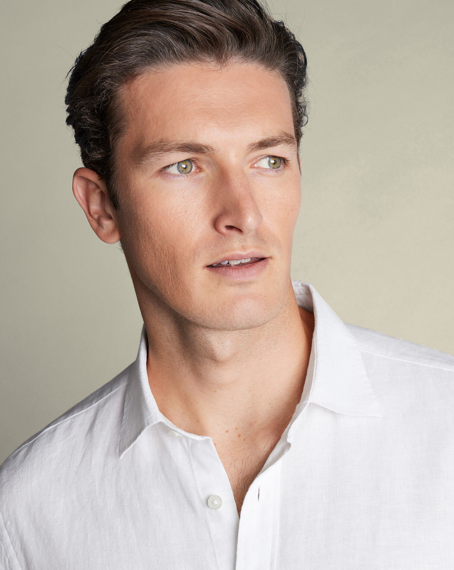 Pure Linen Shirt – White