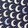 open page with product: Once in a Blue Moon Motif Print Silk Tie - Navy