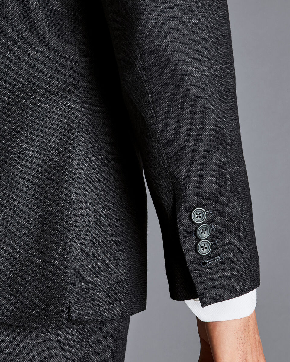SF Gris Anthracite Costume De Voyage Carreaux Windowpane Birdseye sf-gris-anthracite-costume-de-voyage-carreaux-windowpane-birdseye