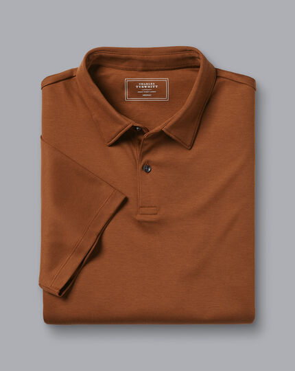 Smartes Jersey-Polo - Toffee