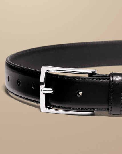 Leather Formal Belt - Black