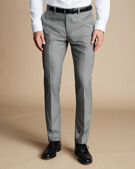 Ultimate Performance Sharkskin Suit Trousers - Grey