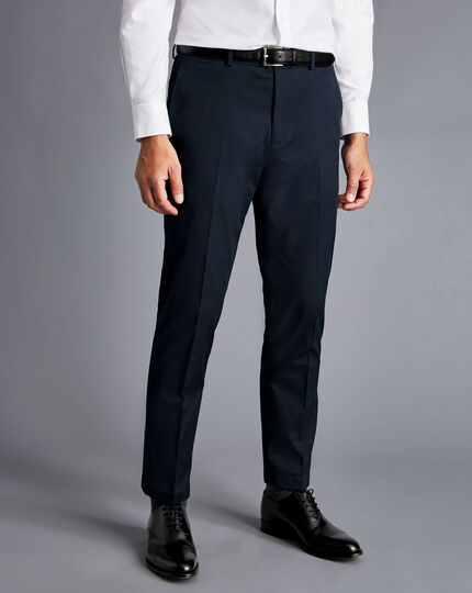 Italian Cotton Suit - Navy