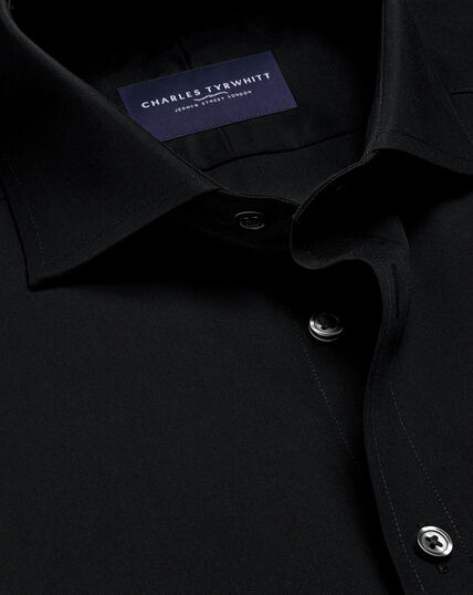 Black Plain Black Friday & Cyber Monday Men's Shirts Deals