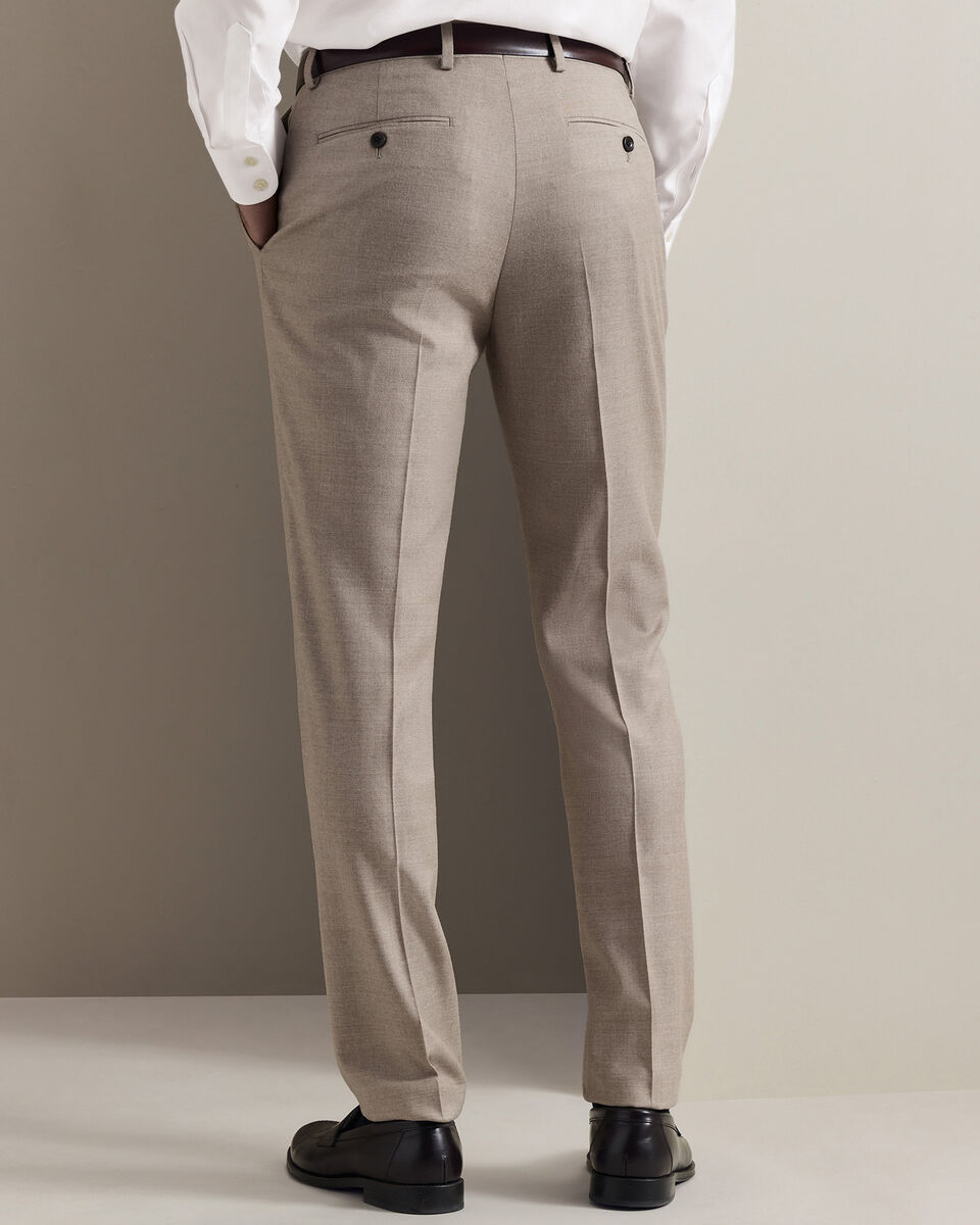 Italienische Anzughose aus Flanell&nbsp;- Taupe