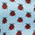 open page with product: Lady Bird Print Pocket Square - Light Blue