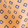 open page with product: Pochette de costume en soie à motif géométrique - orange