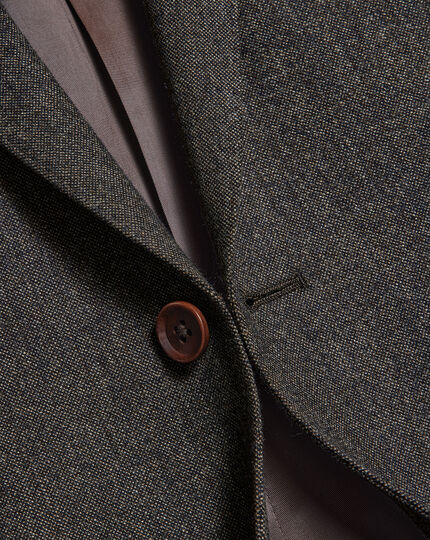 Textured Wool Jacket - Dark Chocolate