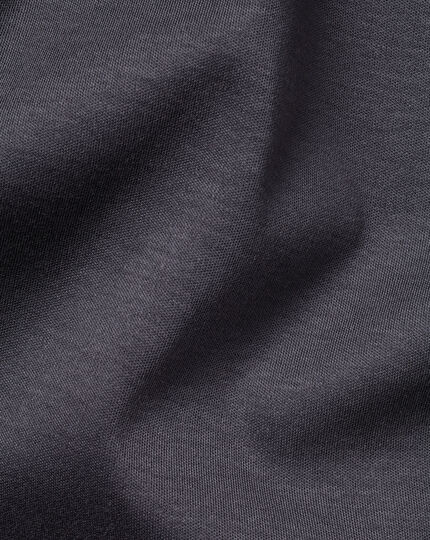 Combed Cotton Polo - Dark Grey