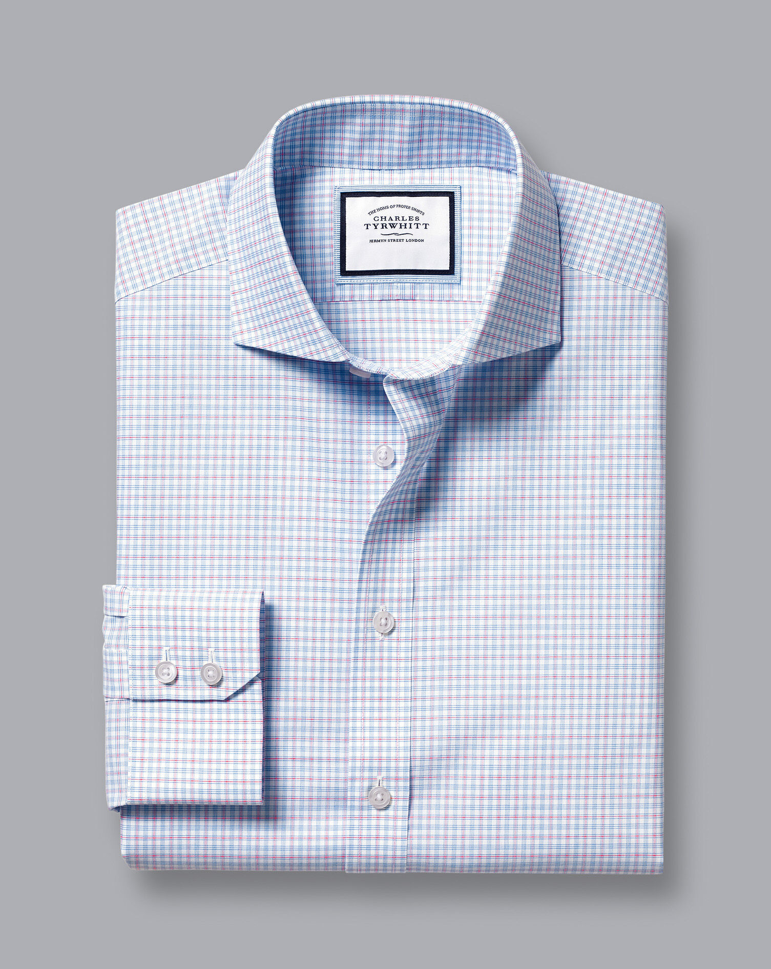 Cutaway Collar Non-Iron Check Shirt 