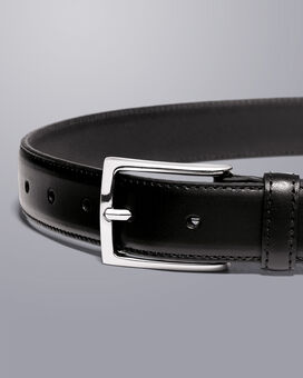 Leather Formal Belt - Black