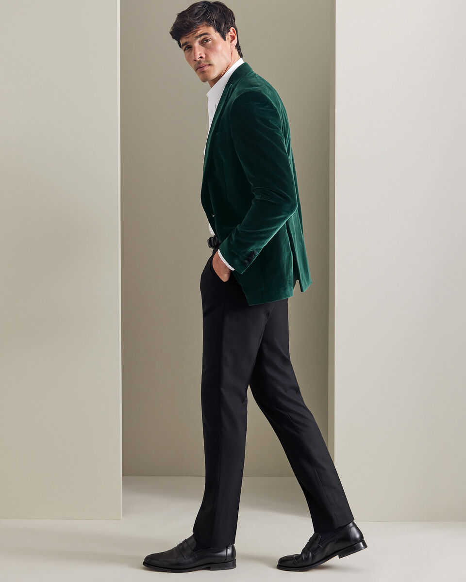 Velvet Italian Jacket - Green