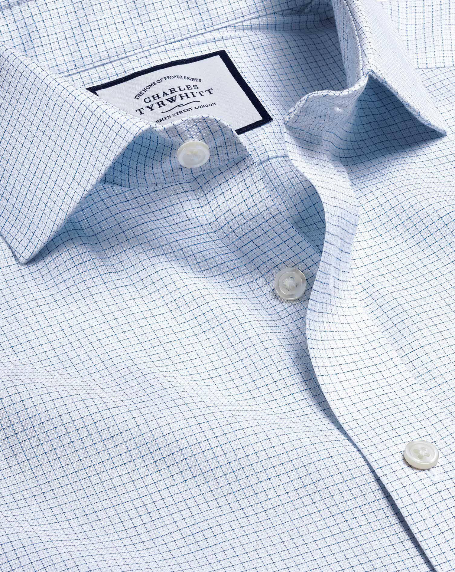 Cutaway Collar Non-Iron Cotton Stretch 