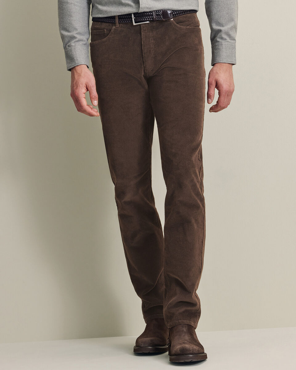 Corduroy 5 Pocket Pants - Chocolate