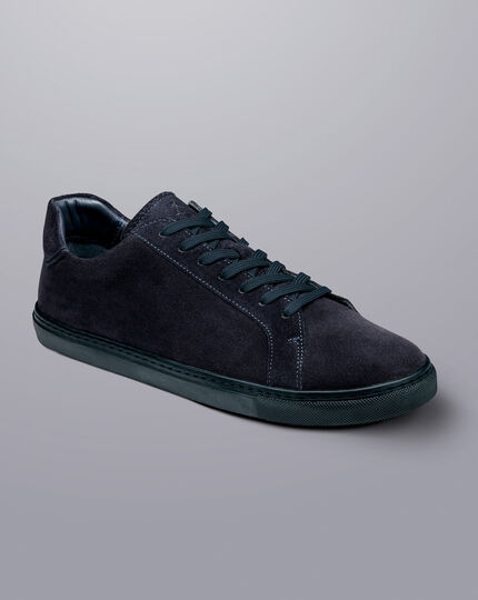 Suede Trainers - Navy