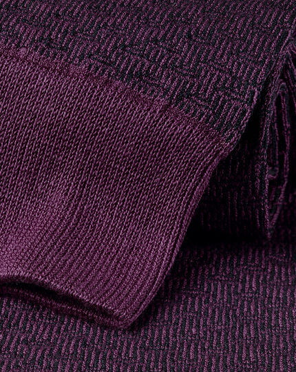 Pattern Socks - Purple